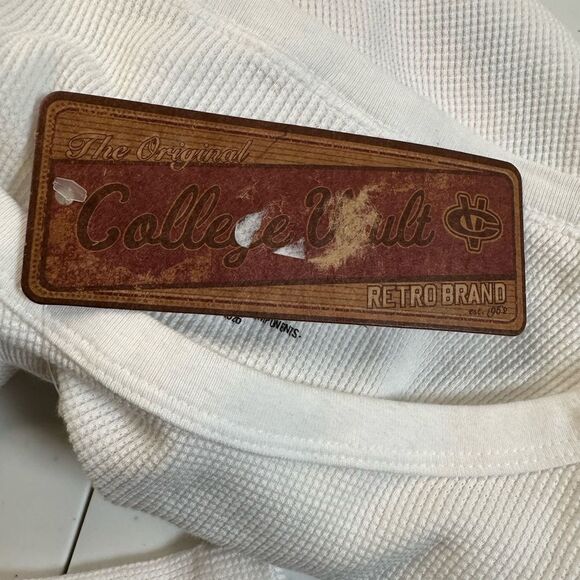 NWT Fanatics Women’s Kansas Jayhawks Boyfriend Thermal Long Sleeve Top Shirt - S - Picture 4 of 7